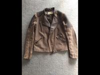Damen Biker Lederjacke Echt Leder Gr. S wie neu Braun Niedersachsen - Vechta Vorschau