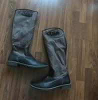 S.oliver stiefel grau schwarz 39 gefüttert Winter neuwertig Leipzig - Altlindenau Vorschau