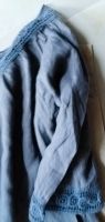 Longbluse dunkelblau Leinen mit Spitze Gr. S Italien Nordrhein-Westfalen - Bad Driburg Vorschau