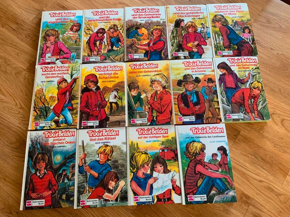 14 Trixie Belden Bücher. Konvolut Sammlung 1-15, ohne Nr. 8 in Eppertshausen