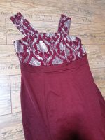Rot Silbernes edles  langes Kleid XL 42 Damen Kleid Niedersachsen - Langlingen Vorschau