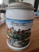 Bierkrug mit Deckel, Motiv Nürnberg um 1809 Bayern - Erlangen Vorschau