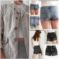 TopShop MOM Jeans Shorts, H&M Jeans Shorts, Nadelstreifen Blazer Thüringen - Erfurt Vorschau