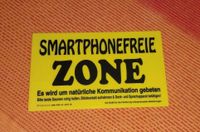 Dekoschild Plastik gelb Smartphonefreie Zone Baden-Württemberg - Nordrach Vorschau