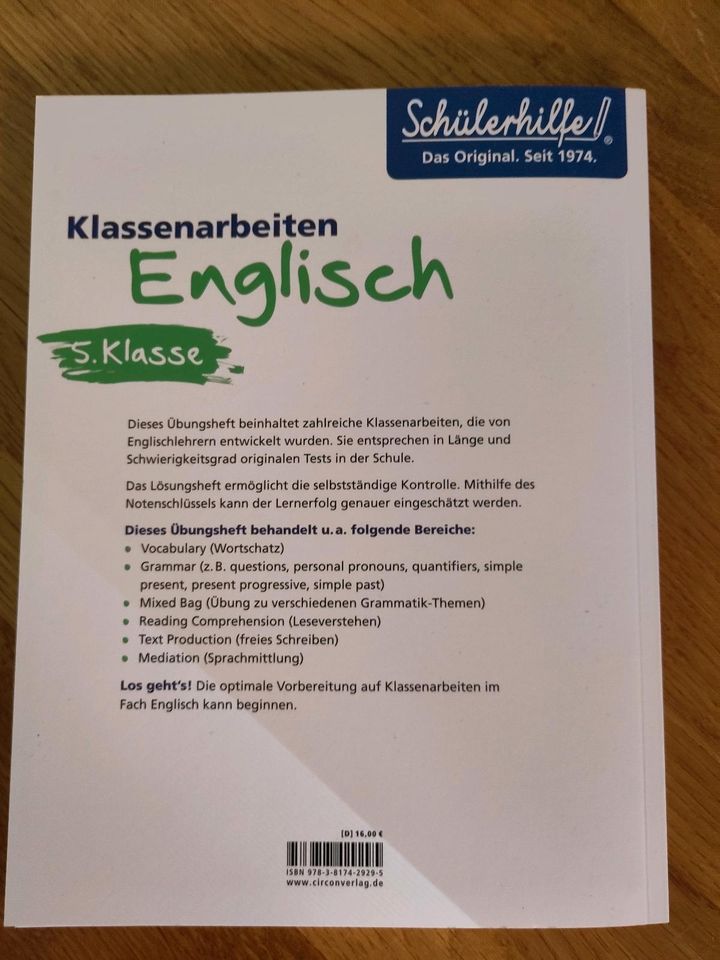 Englisch Klassenarbeit 5. Klasse in Spalt