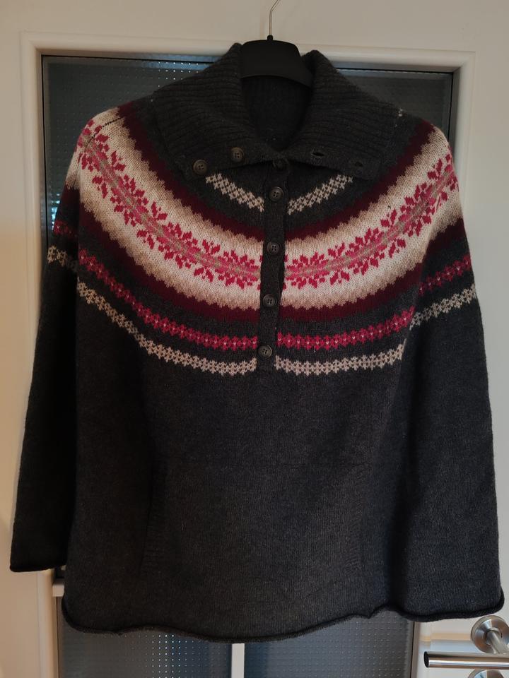 Damenbekleidung - L.O.G.G. H&M Poncho hellgrau-pink Casual in Dresden