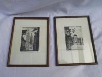 ⭐2x Radierung Altstadt Villingen⭐Seiler⭐Original⭐Vintage⭐Wandbild Baden-Württemberg - Tuttlingen Vorschau