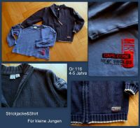 Strickjacke +Langarm Shirt,blau,Gr.116 Sachsen - Taucha Vorschau