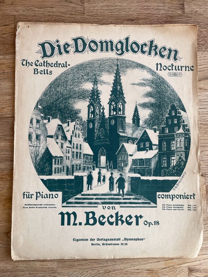15 antike Klaviernotenblätter/-hefte 1902-1941 in Bad Doberan