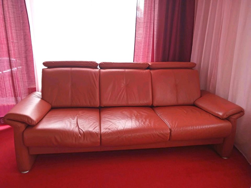 Leder Sofa braun in Ingolstadt