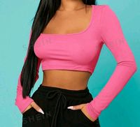 Shein SXY Curve Oberteil Crop Top Shirt L Pink 38 40 42 Kreis Ostholstein - Harmsdorf Vorschau