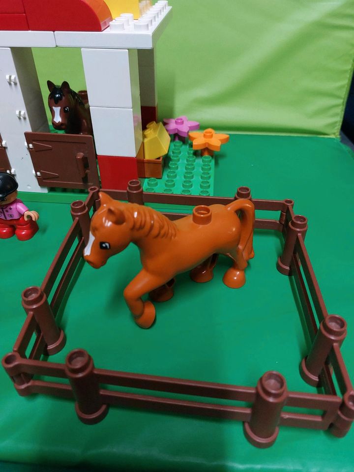 Lego duplo Pferdestall Pferde Stall Pferdeanhänger 5648 in Geldern