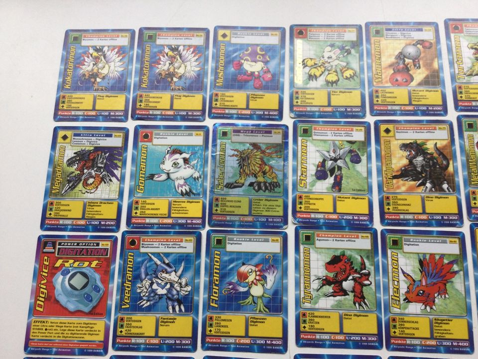 Digimon Sammelkarten Set Konvolut Vintage 1999 in Fulda