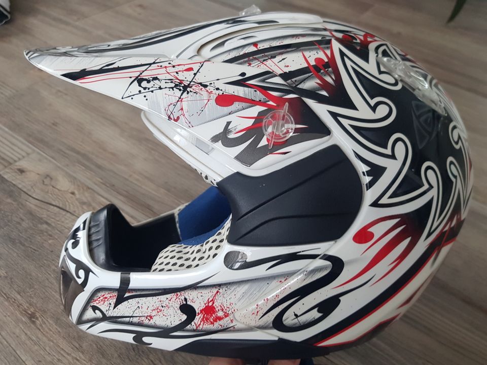 Airoh Kinder Motocrosshelm Offroad Helm Motorrad Gr. XS 53-54cm in Bannewitz