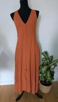 ASOS Kleid Leinen orange Gr. 40 rostbraun Hochzeit Knöpfe Sommer Nordrhein-Westfalen - Kerken Vorschau