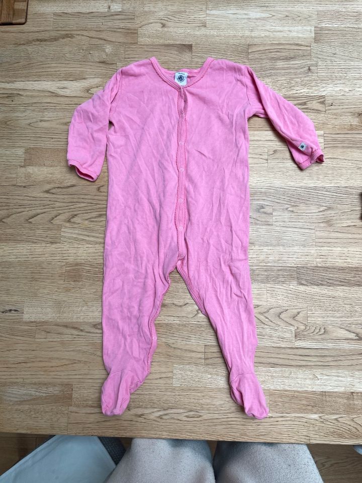 Schlafanzug, Pyjama Petit Bateau Größe 81 in pink 100% Baumwolle in Krefeld