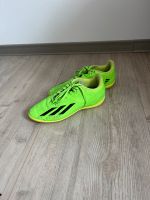 Adidas Hallenturnschuhe neon grün Größe 38 Schleswig-Holstein - Flensburg Vorschau