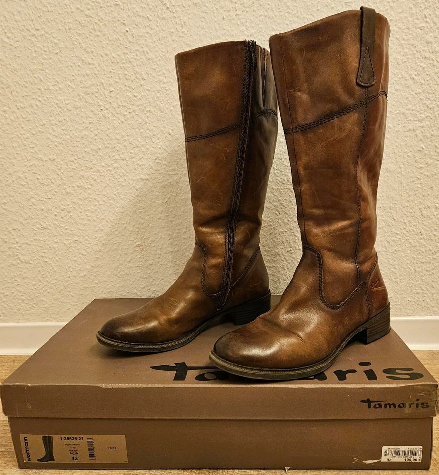 Tamaris Stiefel Gr. 42, Leder, XL Schaft, braun in Nordrhein-Westfalen -  Bocholt | eBay Kleinanzeigen ist jetzt Kleinanzeigen