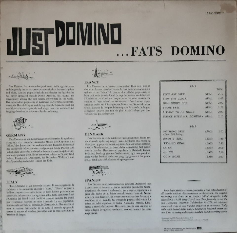 Fats Domino  2 x Vinyl in Furth im Wald