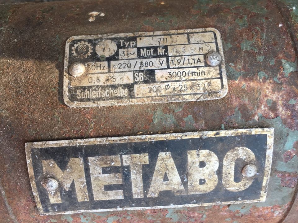 Schleifstein Metabo in Salzhausen