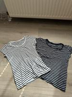 2 H&M gestreifte Shirts Basic Gr M Baumwolle Damen Niedersachsen - Burgwedel Vorschau
