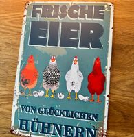 Frische Eier Blechschild Retro Nostalgic *wie neu* Niedersachsen - Hambergen Vorschau