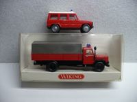 Wiking Feuerwehr Magirus Pritschen-LKW u. MB 230G 1:87 Hessen - Niederaula Vorschau