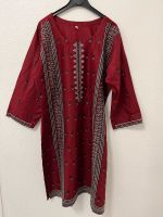 Rotes pakistanisches Kleid mit Hose/red shirt cotten pajama Hannover - Bothfeld-Vahrenheide Vorschau