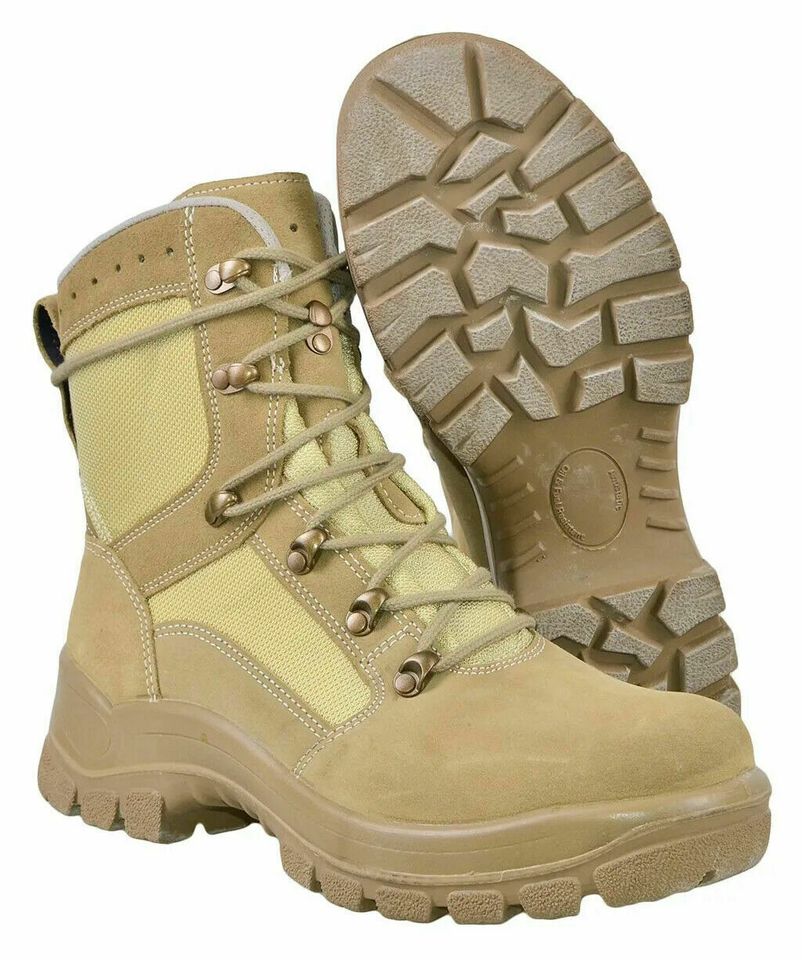 BW BUNDESWEHR HAIX P9 DESERT KAMPFSTIEFEL SPRINGERSTIEFEL  BEIGE in Schloß Holte-Stukenbrock