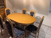 Holztisch mit 6 Stühlen Niedersachsen - Nienhagen Vorschau