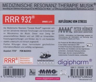 RRR 932 CD Auflösung von Stress, Peter Hübner, digipharm in Zirndorf