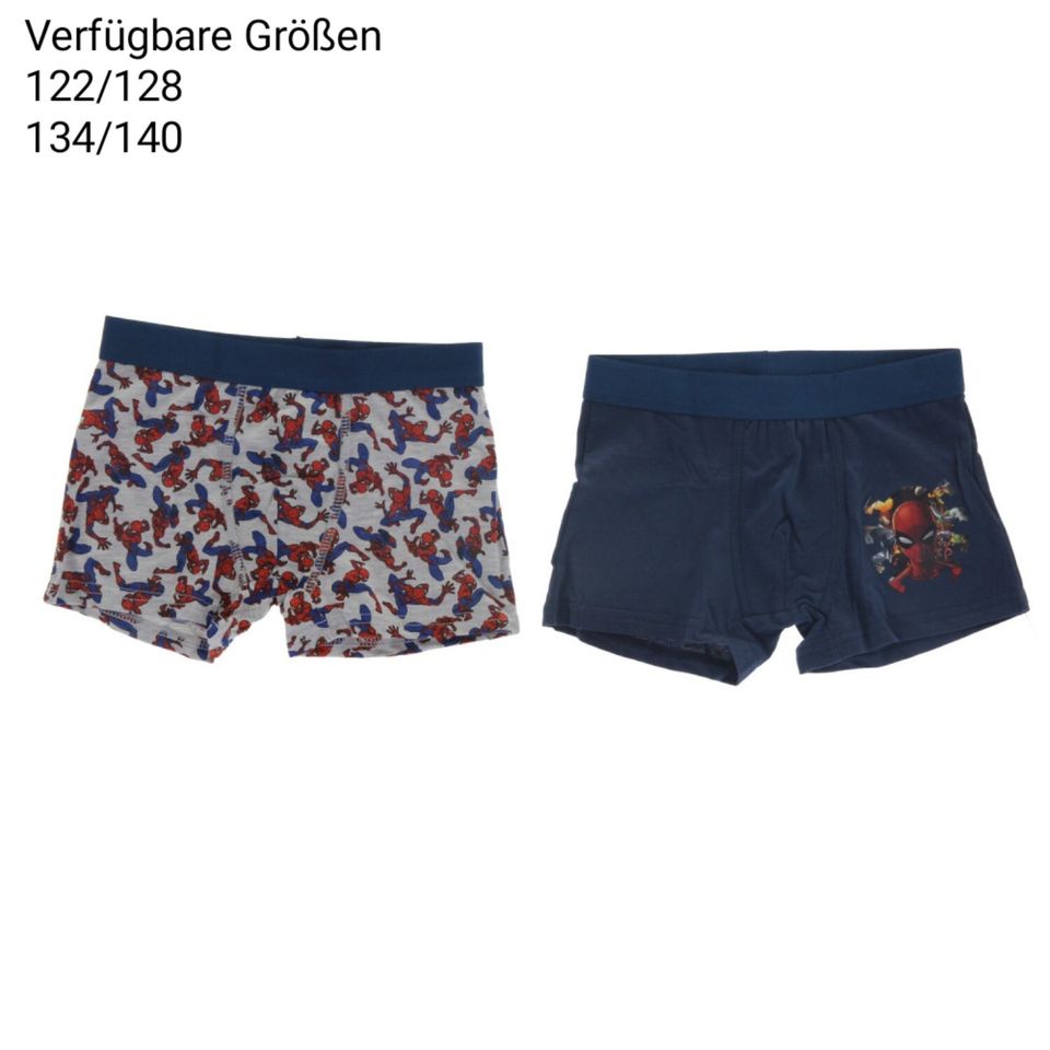 Spiderman Boxershorts 2er Pack 122/128 134/140 in Lengede