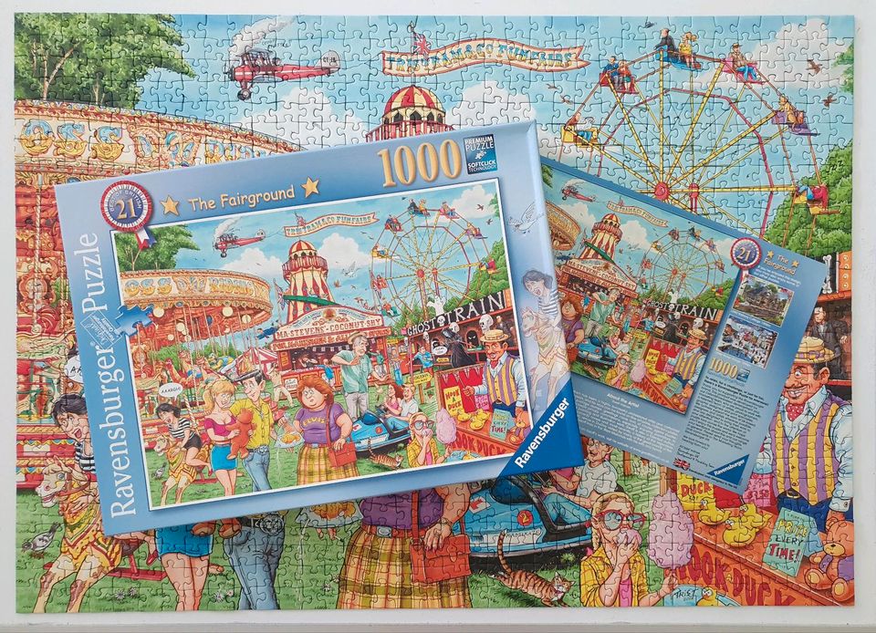 1000 Teile Puzzle Ravensburger - Best of British 21 Jahrmarkt in Burscheid