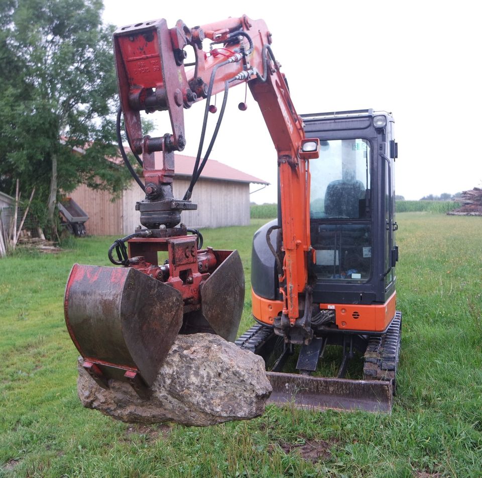 Minibagger 1,1 & 1,9 & 2,5 t mieten / leihen, Baumaschinenverleih in Schnaitsee