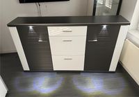 Sideboard mit LED-Beleuchtung, grau / weiß hochglanz Nordrhein-Westfalen - Attendorn Vorschau
