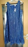 Heine  festl. Kleid mit Pailetten Gr.44, blau neu mit ersatzpaile Niedersachsen - Peine Vorschau