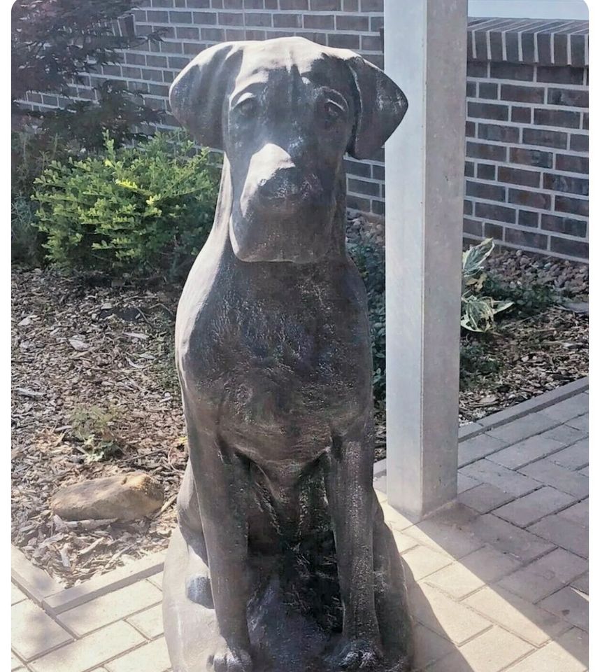 Skulptur - Gartenfigur Hund - Stein in Hannover