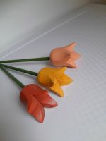 3x Vintage schwedische Holzblumen, Holztulpen, handgefertigte ska Hessen - Geisenheim Vorschau