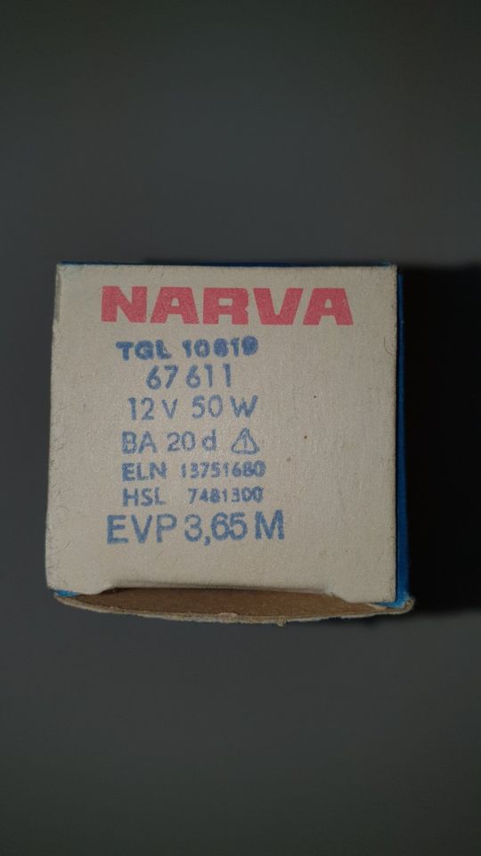 Mikroskop Lampe Narva 12V 50W Bajonettsockel BA 20d - 67611 in Brahmenau