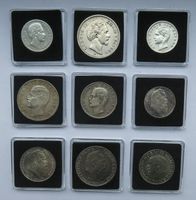 9 Silbermünzen Kaiserreich (Bayern) Baden-Württemberg - Deggingen Vorschau