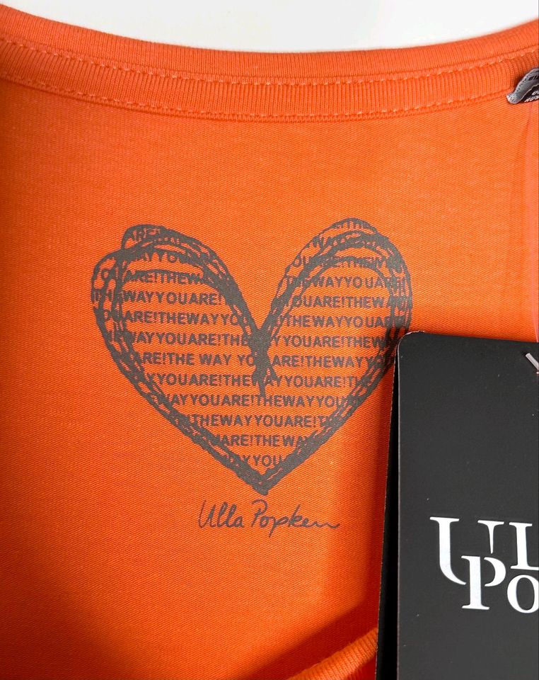 Ulla Popken Damen T-shirt, orange Gr. 54 / 56 Große Größen in Brakel