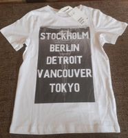 T-Shirt - NEU mit Schild - H&M - Gr,110/116 - weiß mit Aufdruck Thüringen - St. Kilian Vorschau