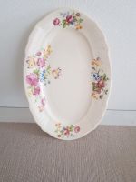 DDR Keramik 50er  Teller oval Elfenbein mit Rose  Shabby Landhaus Rostock - Diedrichshagen Vorschau