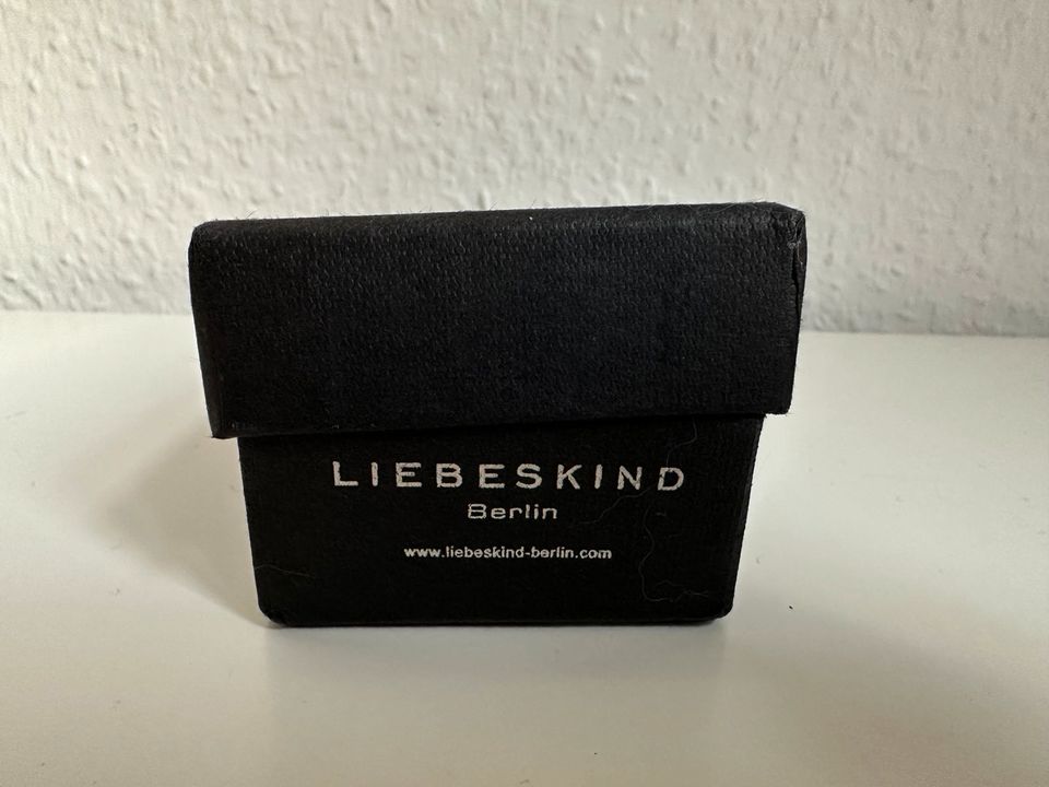 Liebeskind Berlin Schlüsselanhänger dunkelgrün Leder Key Ring in Berlin