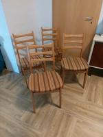 Set 4 Stück 60er vintage Stühle DDR Buche VEB VSI Neuhausen Sachsen-Anhalt - Hötensleben Vorschau