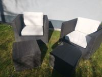 Rattan Gartenmöbel Sessel mit Beistelltisch sowie Kissen Nordrhein-Westfalen - Swisttal Vorschau