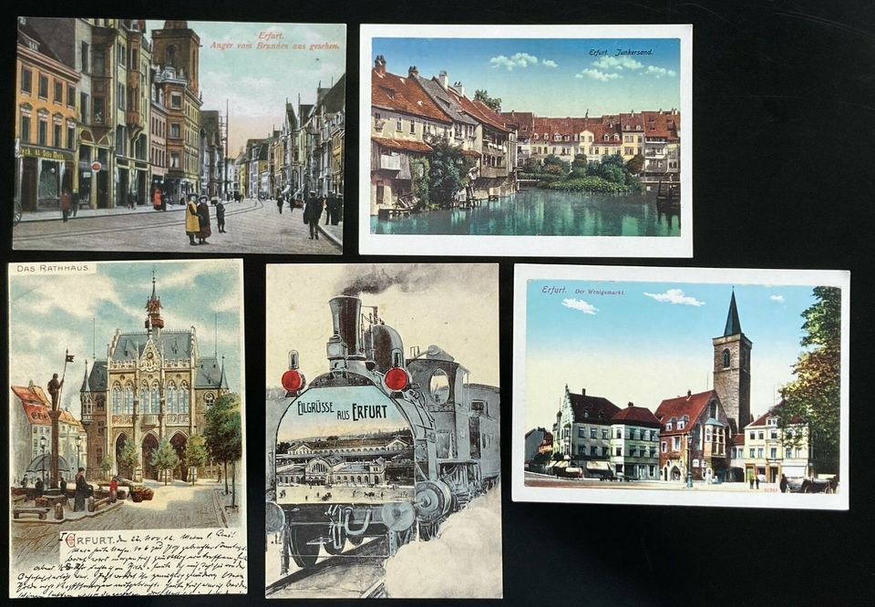 AK Ansichtskarten Postkarten Erfurt, REPRINT, nicht gelaufen in Esslingen