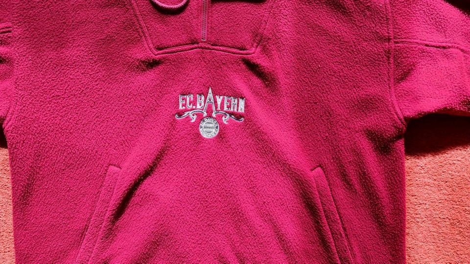 FC Bayern München FCB Fleecepullover Gr. L Pulli retro in Kulmain