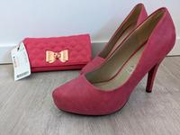 Schuhe Leder Pumps Pink mit roter Sohle Rheinland-Pfalz - Polch Vorschau