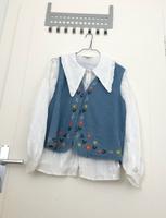 Jeans Weste hell blau Stickerei Blume elegant süß Lolita Buchholz-Kleefeld - Hannover Groß Buchholz Vorschau